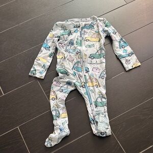 Posh Peanut Multicolor Car Print Kids Footie